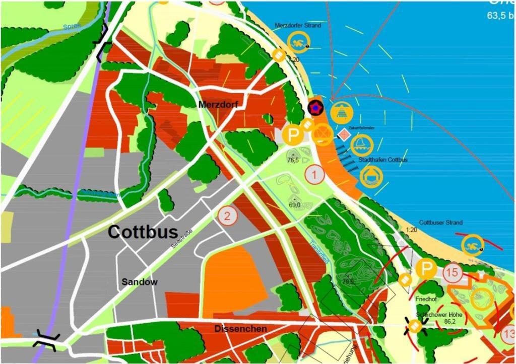 Zimmervermietung Cottbusser Ostsee Екстер'єр фото